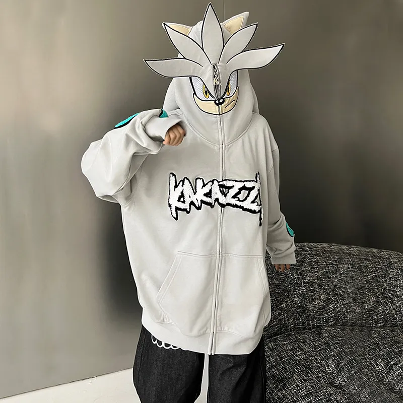 KAKAZZY Sweatshirts Unisex Gray-8