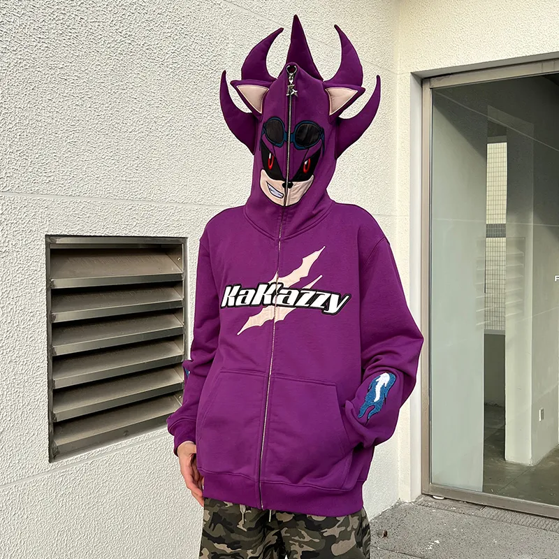 KAKAZZY Sweatshirts Unisex Purple-6