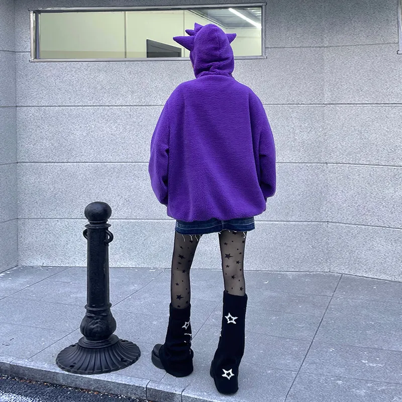 KAKAZZY Puffer Jacket Unisex Purple-5