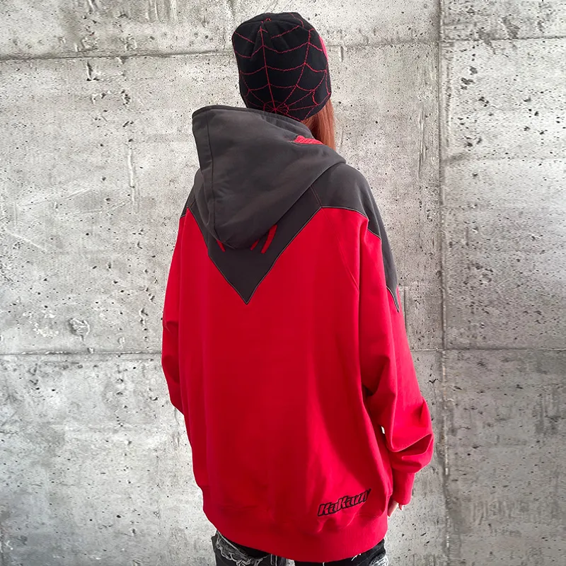 KAKAZZY Sweatshirts Unisex Red-8