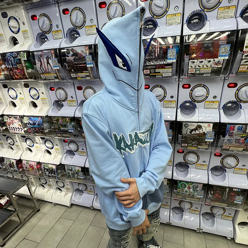 KAKAZZY Sweatshirts Unisex Light Blue-7