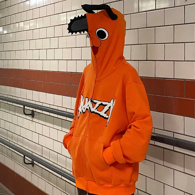 KAKAZZY Sweatshirts Unisex Orange-5