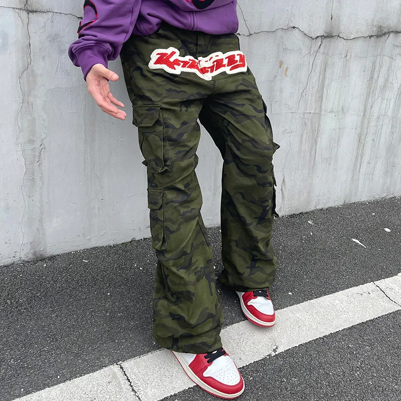 KAKAZZY Cargo Pants Unisex Camouflage-5