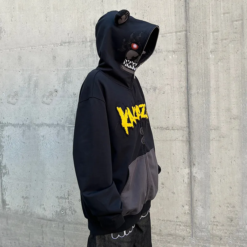 KAKAZZY Sweatshirts Unisex Black-6