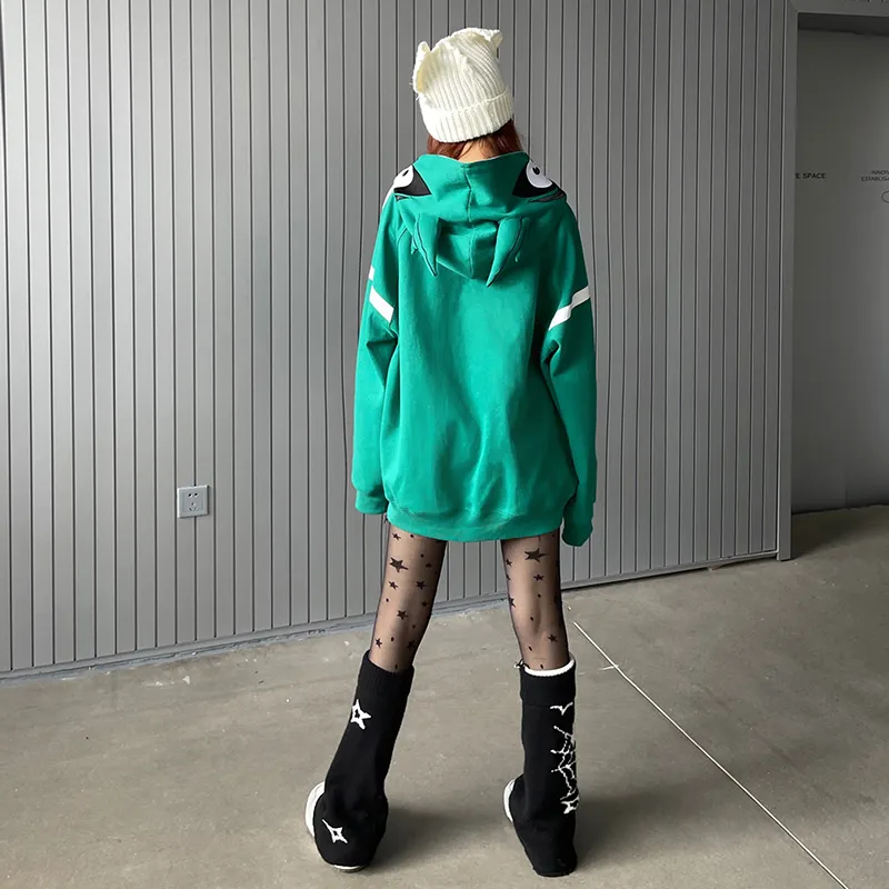 KAKAZZY Sweatshirts Unisex Green-7