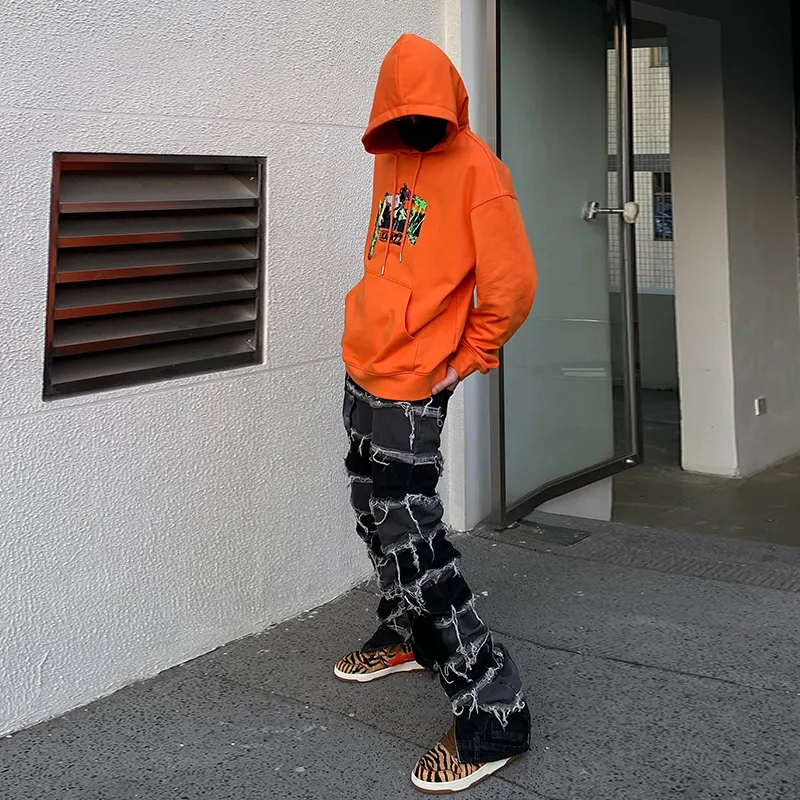 KAKAZZY Sweatshirts Unisex Orange-5