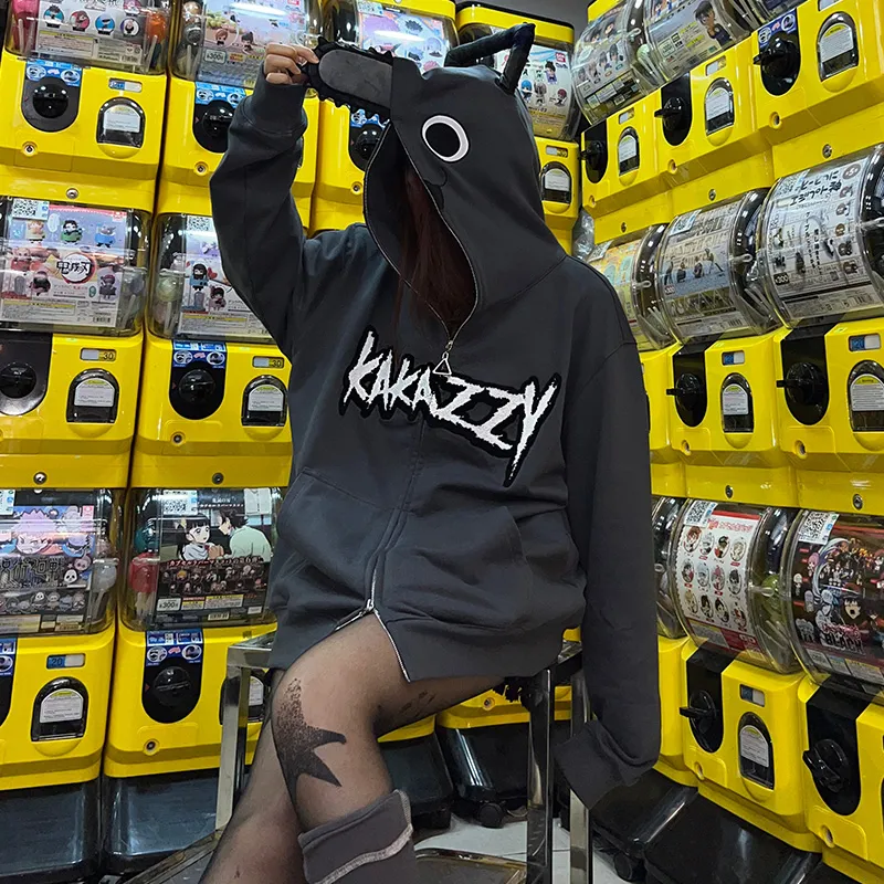 KAKAZZY Sweatshirts Unisex Dark Gray-9