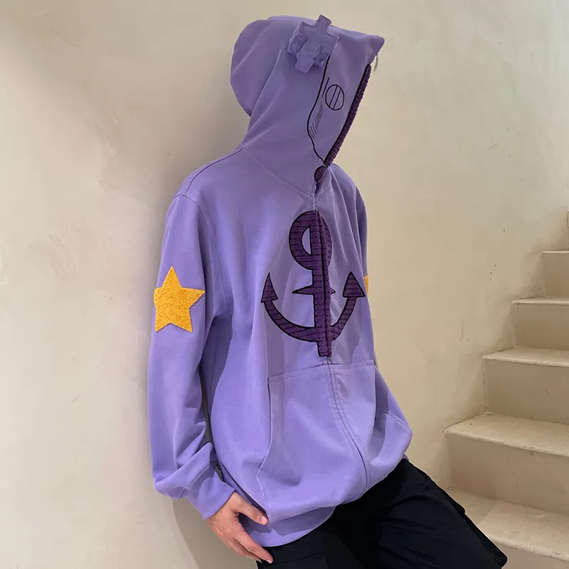 KAKAZZY Sweatshirts Unisex Purple-5