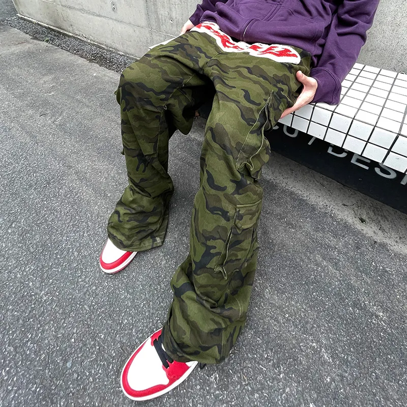 KAKAZZY Cargo Pants Unisex Camouflage-8
