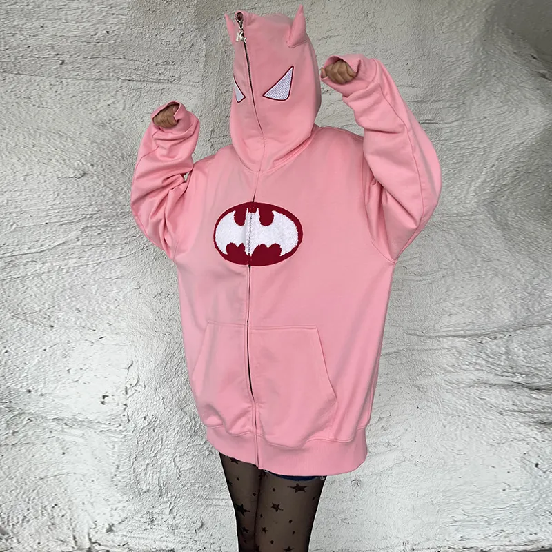 KAKAZZY Sweatshirts Unisex Pink-6