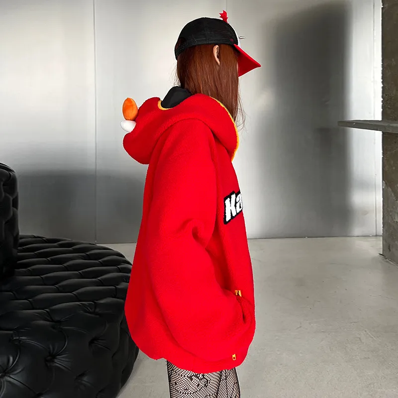 KAKAZZY Puffer Jacket Unisex Red-8