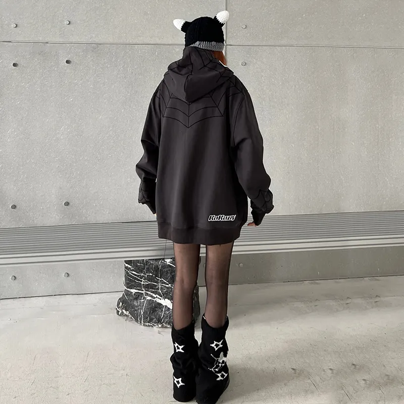 KAKAZZY Sweatshirts Unisex Dark Gray-13