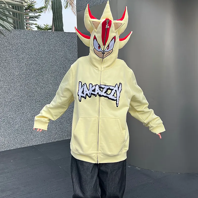 KAKAZZY Sweatshirt Unisex Light Yellow-7