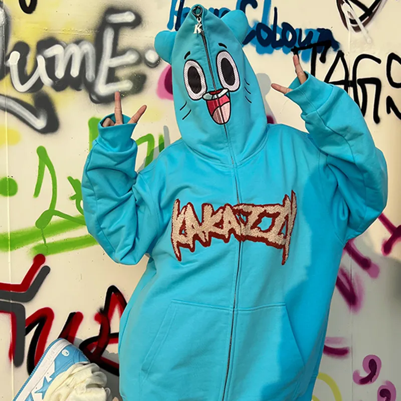 KAKAZZY Sweatshirt Unisex Sky Blue-5