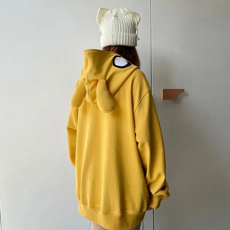 KAKAZZY Sweatshirts Unisex Yellow-9