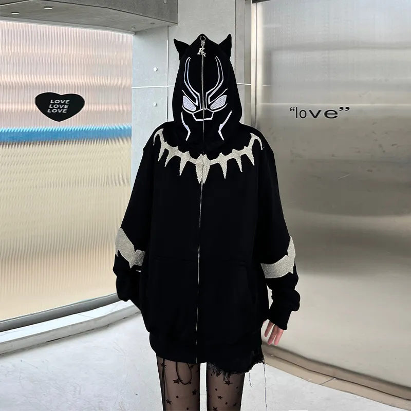 KAKAZZY Sweatshirts Unisex Black-7