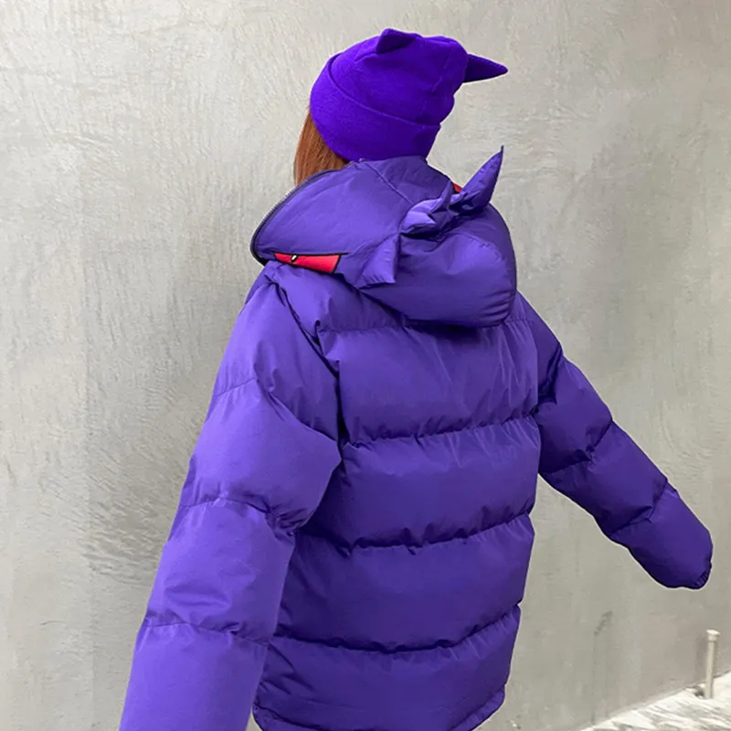 KAKAZZY Puffer Jacket Unisex Purple-6