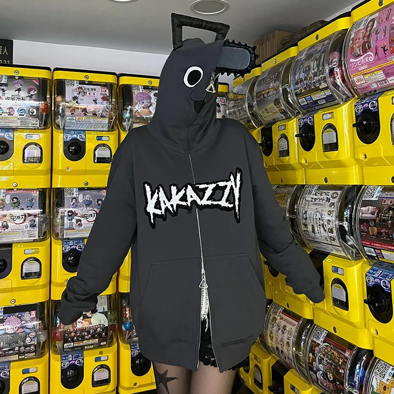 KAKAZZY Sweatshirts Unisex Dark Gray-7