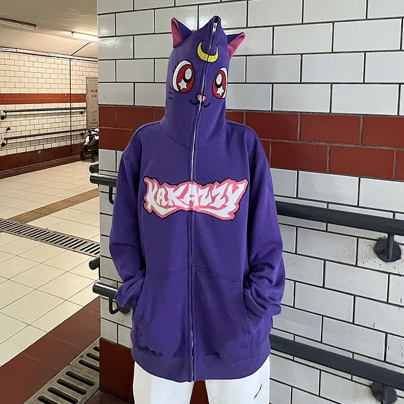 KAKAZZY Sweatshirts Unisex Purple-7