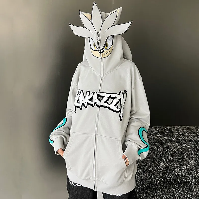 KAKAZZY Sweatshirts Unisex Gray-7