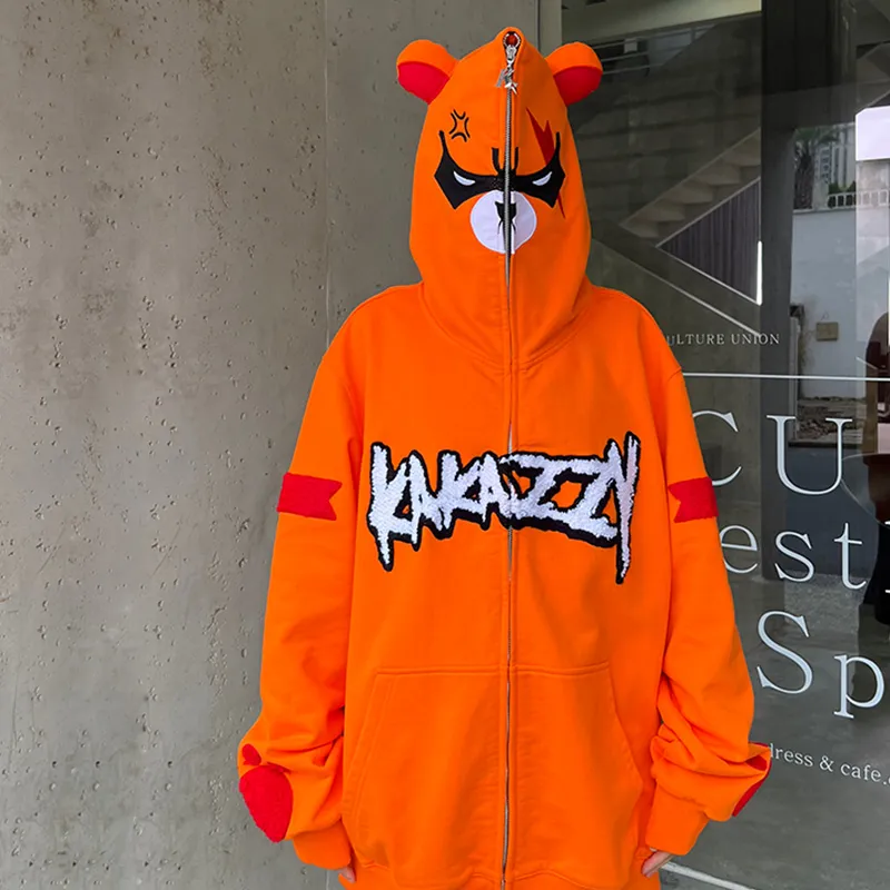 KAKAZZY Sweatshirt Unisex Orange-9
