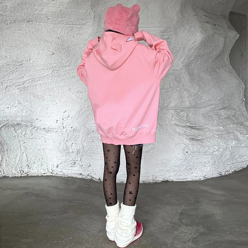 KAKAZZY Sweatshirts Unisex Pink-10