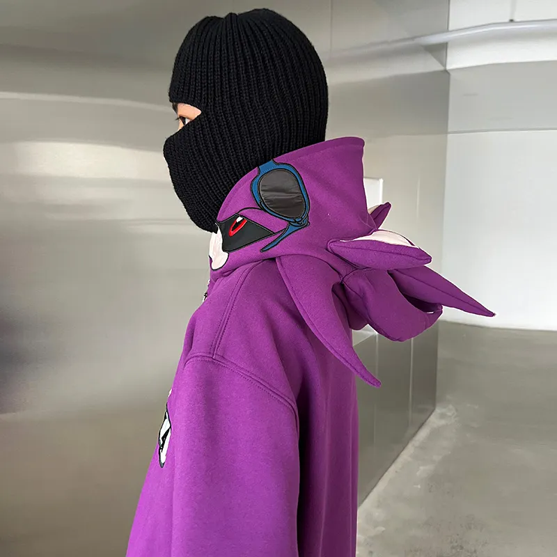 KAKAZZY Sweatshirts Unisex Purple-5