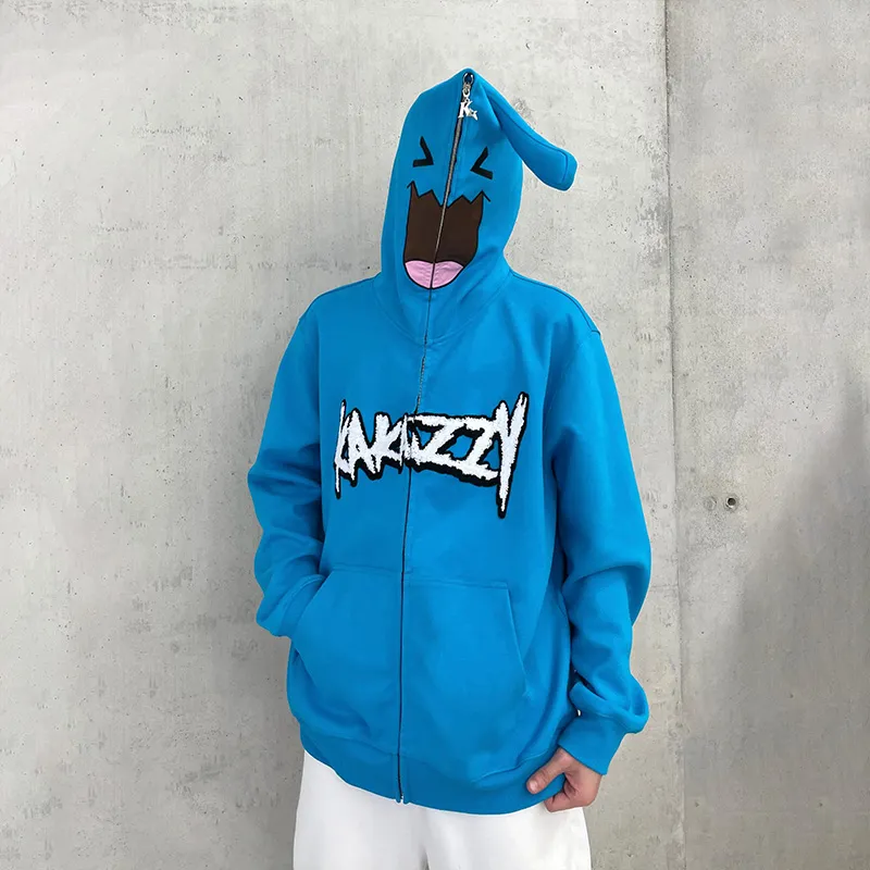 KAKAZZY Sweatshirts Unisex Blue-7