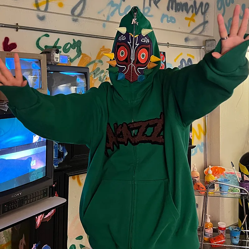KAKAZZY Sweatshirts Unisex Green-7