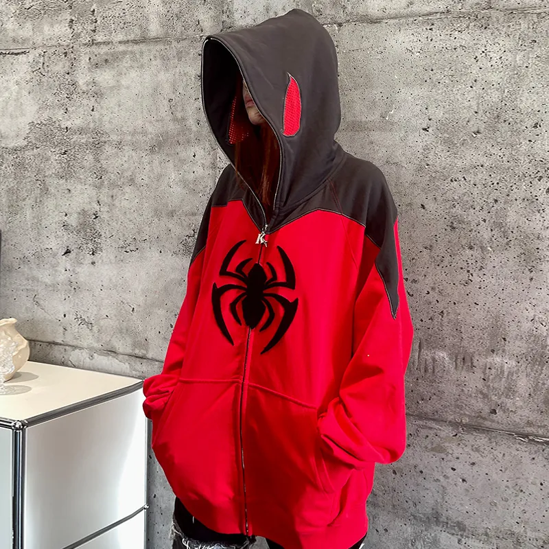 KAKAZZY Sweatshirts Unisex Red-7