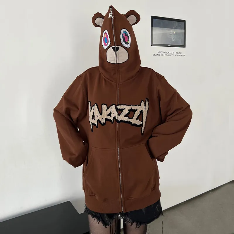 KAKAZZY Sweatshirt Unisex Brown-9