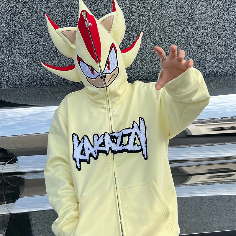KAKAZZY Sweatshirt Unisex Light Yellow-11