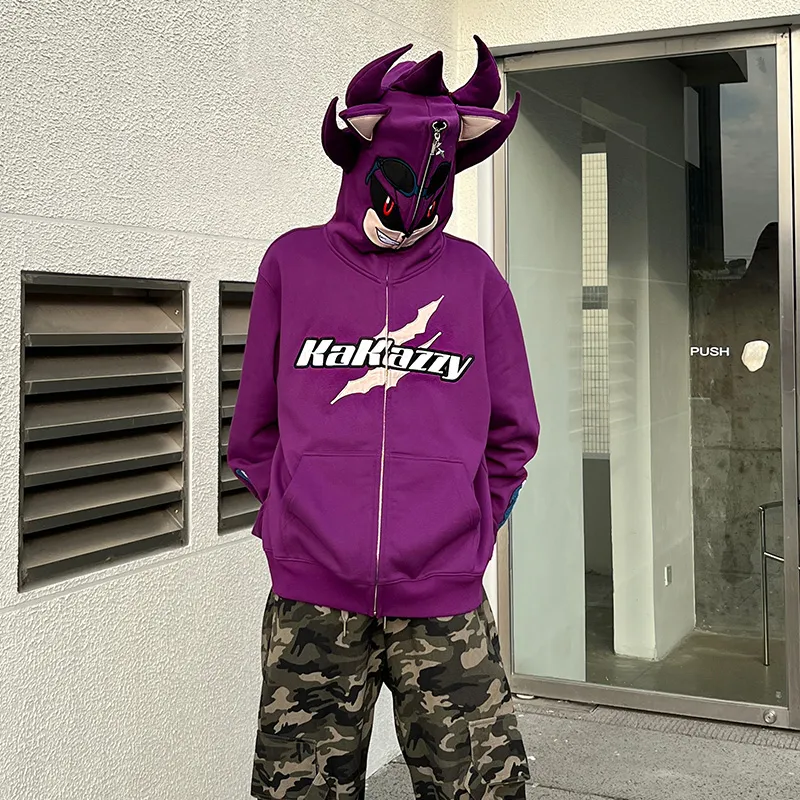 KAKAZZY Sweatshirts Unisex Purple-9