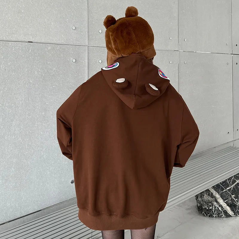 KAKAZZY Sweatshirt Unisex Brown-7
