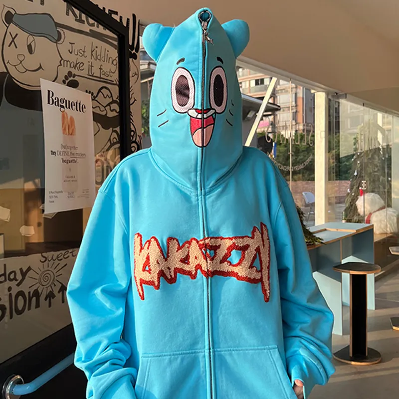 KAKAZZY Sweatshirt Unisex Sky Blue-9