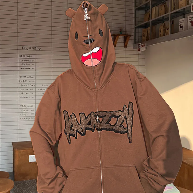 KAKAZZY Sweatshirt Unisex Brown-5
