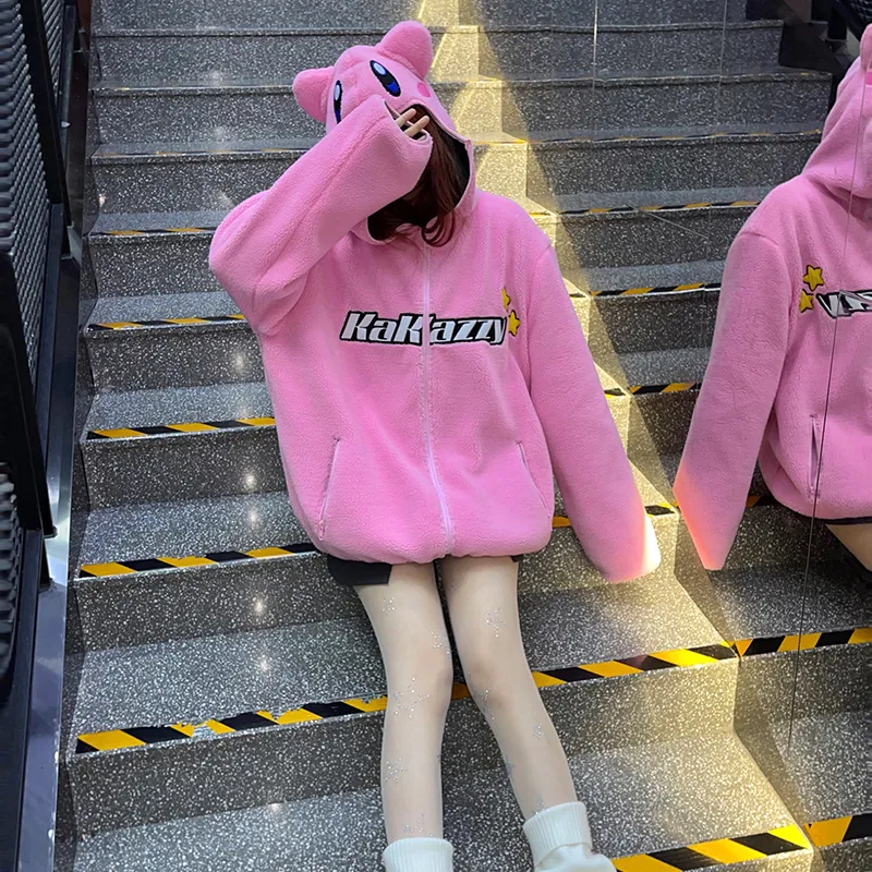 KAKAZZY Puffer Jacket Unisex Pink-5