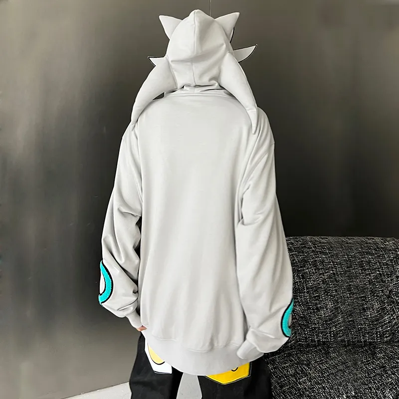 KAKAZZY Sweatshirts Unisex Gray-10