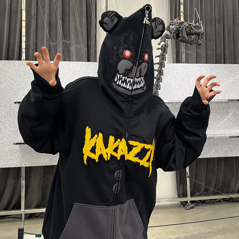 KAKAZZY Sweatshirts Unisex Black-7