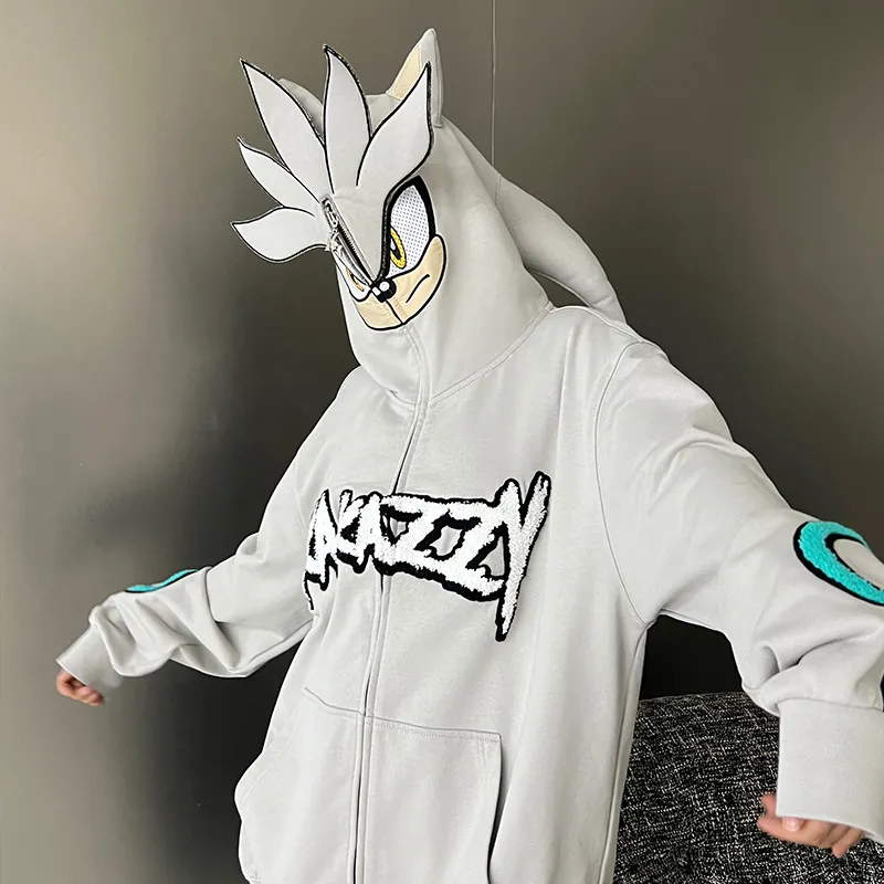 KAKAZZY Sweatshirts Unisex Gray-6