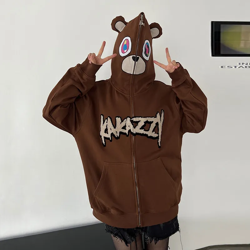 KAKAZZY Sweatshirt Unisex Brown-8