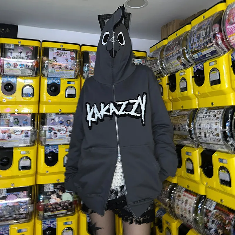 KAKAZZY Sweatshirts Unisex Dark Gray-8