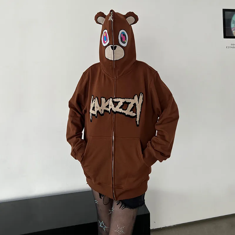 KAKAZZY Sweatshirt Unisex Brown-10