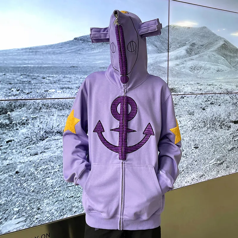 KAKAZZY Sweatshirts Unisex Purple-7