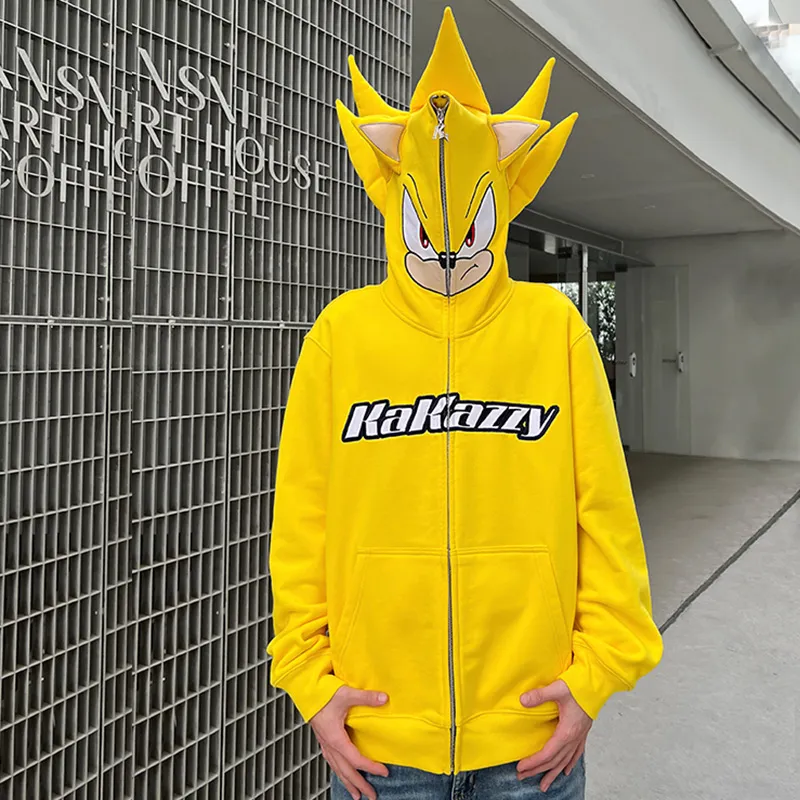 KAKAZZY Sweatshirts Unisex Yellow-8