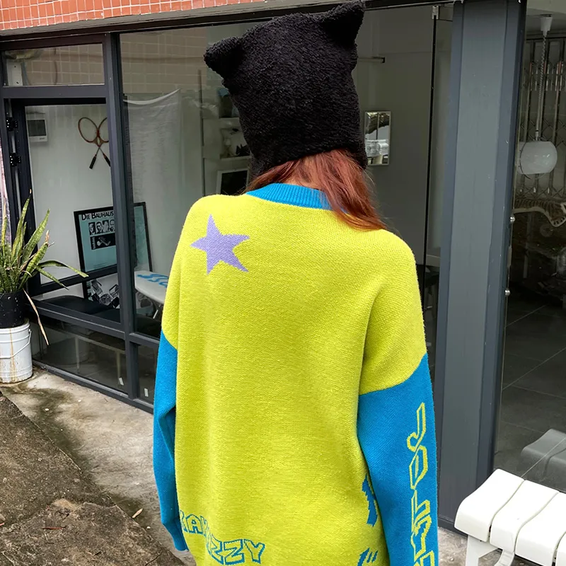 KAKAZZY Sweaters Unisex Green-7