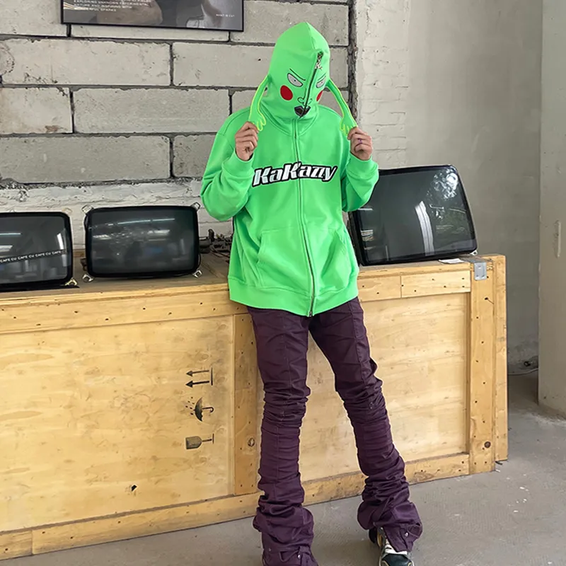 KAKAZZY Sweatshirt Unisex Neon Green-5