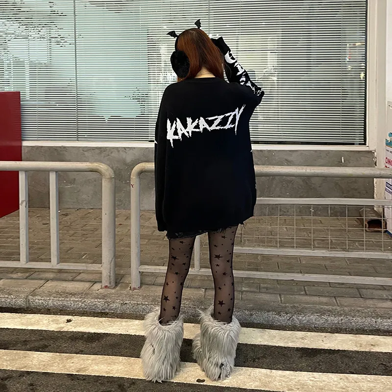 KAKAZZY Sweaters Unisex Black-9