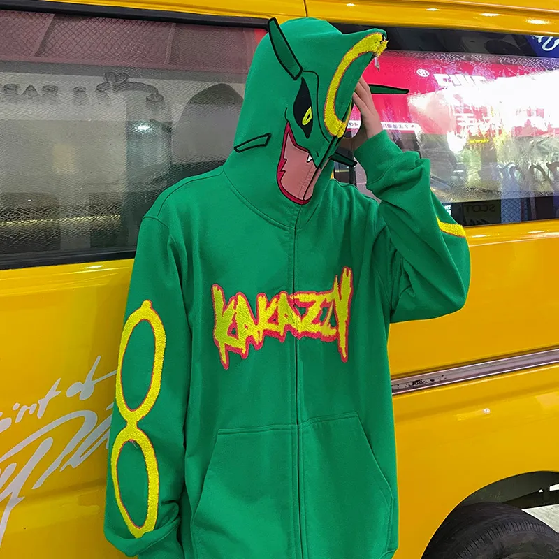 KAKAZZY Sweatshirts Unisex Green-7