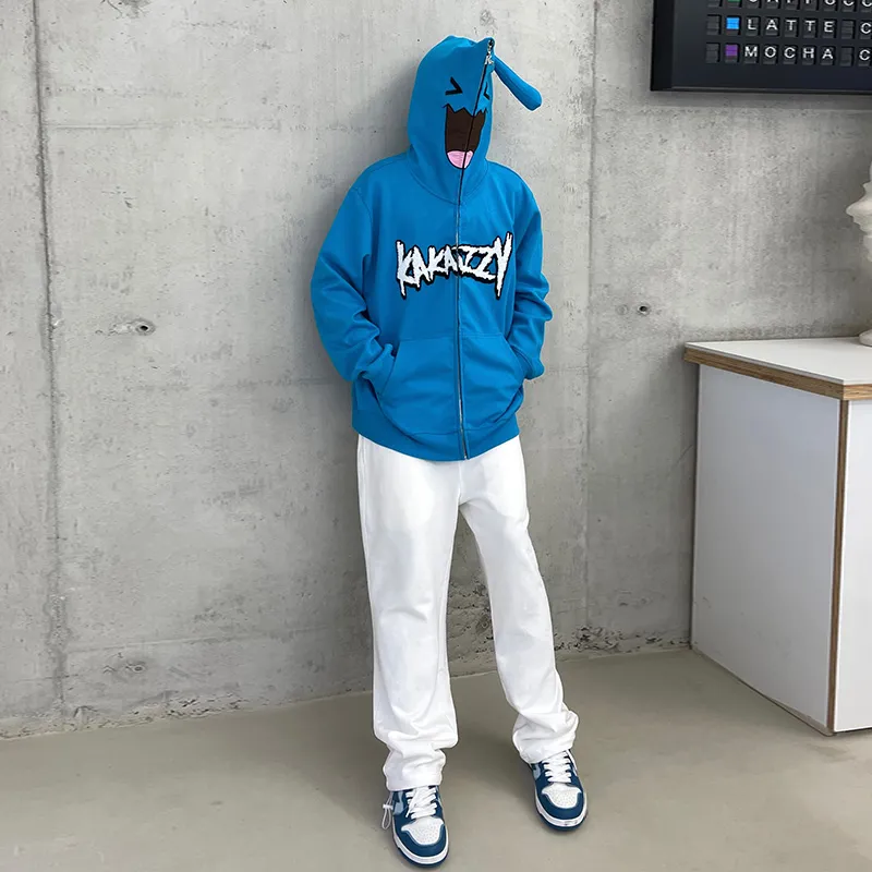 KAKAZZY Sweatshirts Unisex Blue-6